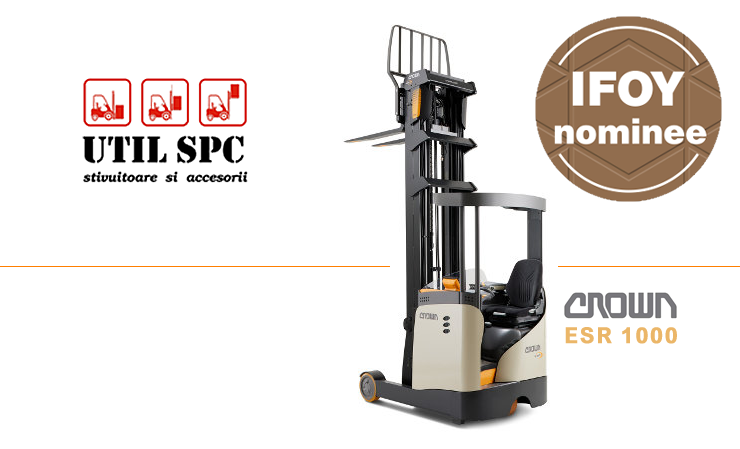 Reach truck Crown ESR1000 nominalizat la IFOY awards